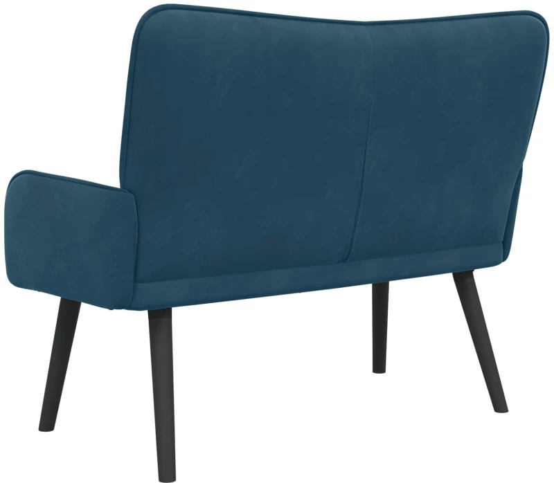 vidaXL Διθέσιος Καναπές Μπλε 115 x 61 x 87 εκ. Βελούδο