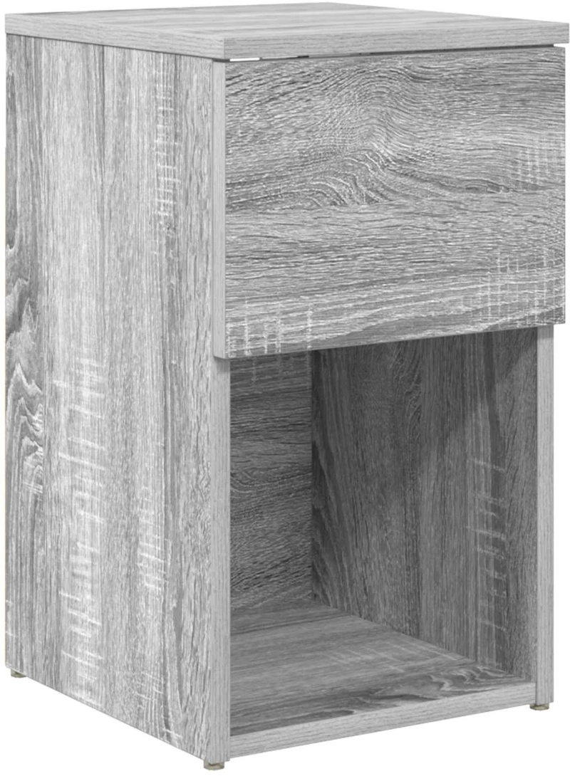 vidaXL Ντουλάπι κρεβατιού Γκρι Sonoma 29 x 31,5 x 49 εκ