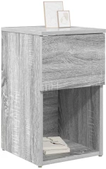 vidaXL Ντουλάπι κρεβατιού Γκρι Sonoma 29 x 31,5 x 49 εκ