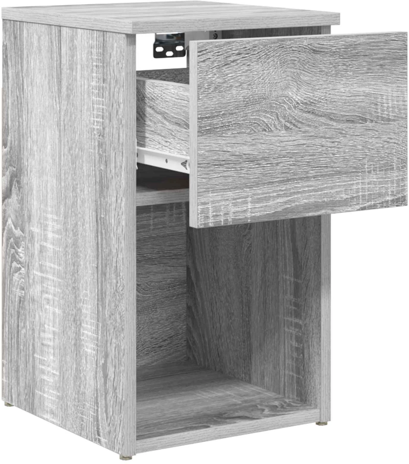 vidaXL Ντουλάπι κρεβατιού Γκρι Sonoma 29 x 31,5 x 49 εκ
