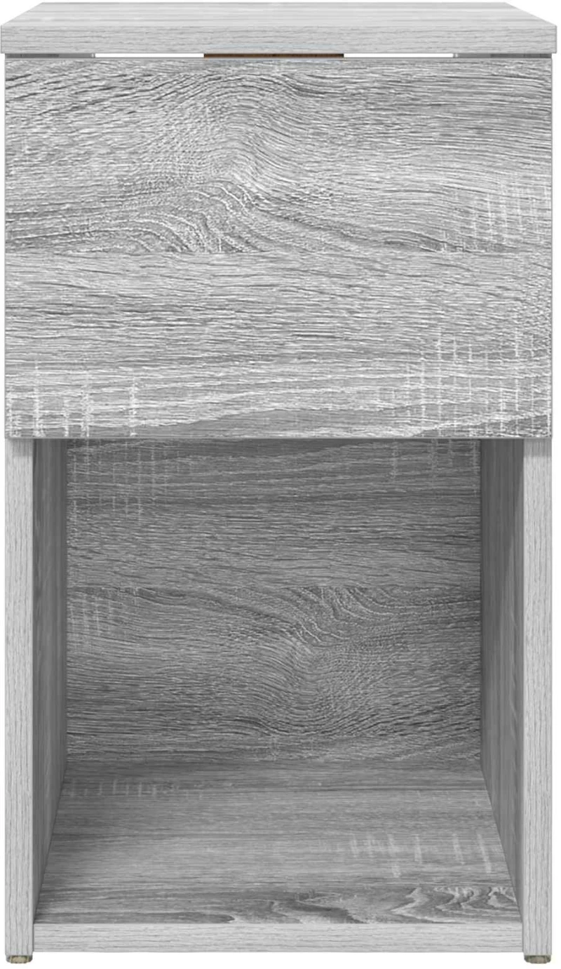 vidaXL Ντουλάπι κρεβατιού Γκρι Sonoma 29 x 31,5 x 49 εκ