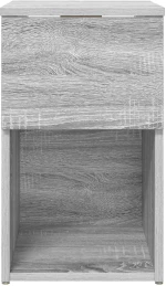 vidaXL Ντουλάπι κρεβατιού Γκρι Sonoma 29 x 31,5 x 49 εκ