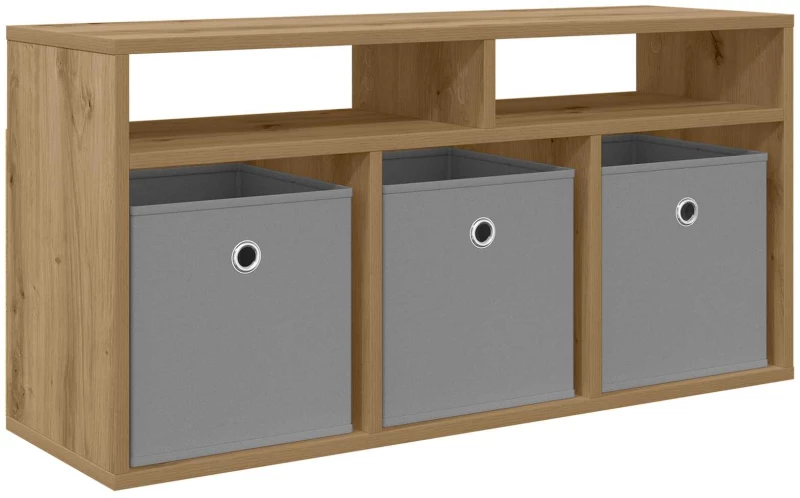vidaXL Χαμηλό γραφείο με συρτάρι Artisan Oak 87 x 27,5 x 43 εκ