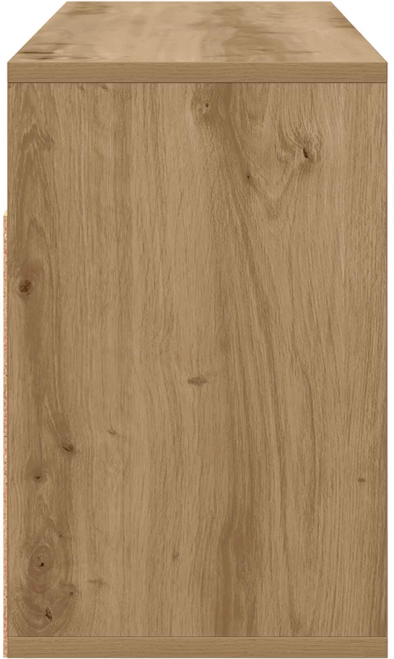 vidaXL Χαμηλό γραφείο με συρτάρι Artisan Oak 87 x 27,5 x 43 εκ