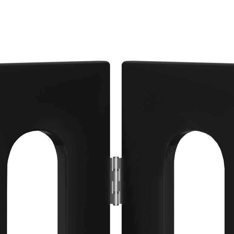 vidaXL Αναδιπλούμενη περίφραξη κατοικίδιων 2 pcs Μαύρη Δρυς