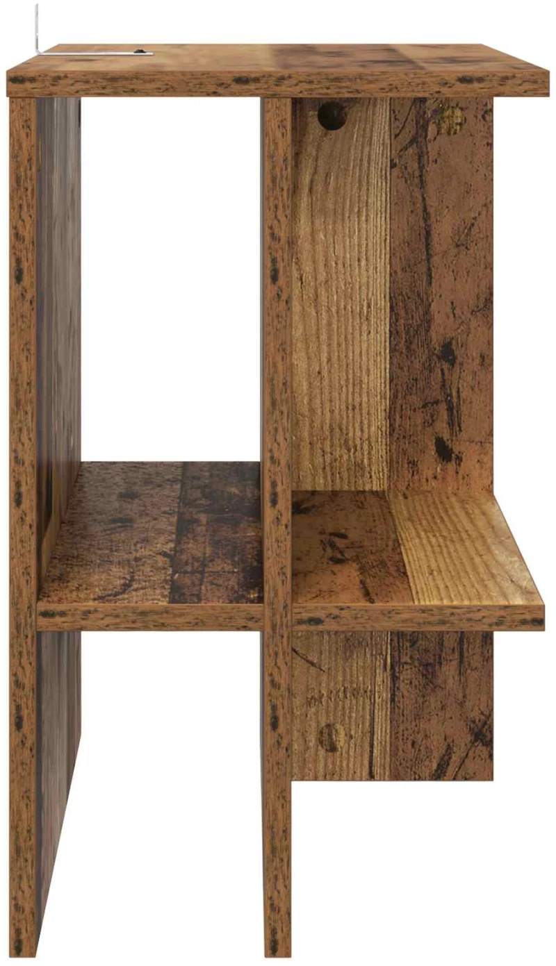 vidaXL Τραπεζάκι σαλονιού 2 pcs Παλαιωμένο ξύλο 40 x 30 x 49 εκ.