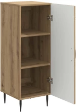 vidaXL Πλαϊνό γραφείο Artisan Δρυς 33 x 34,5 x 89,5 εκ