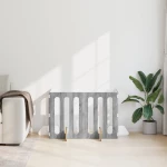 vidaXL Αναδιπλούμενη περίφραξη κατοικίδιων 4 pcs Γκρι Σονομά