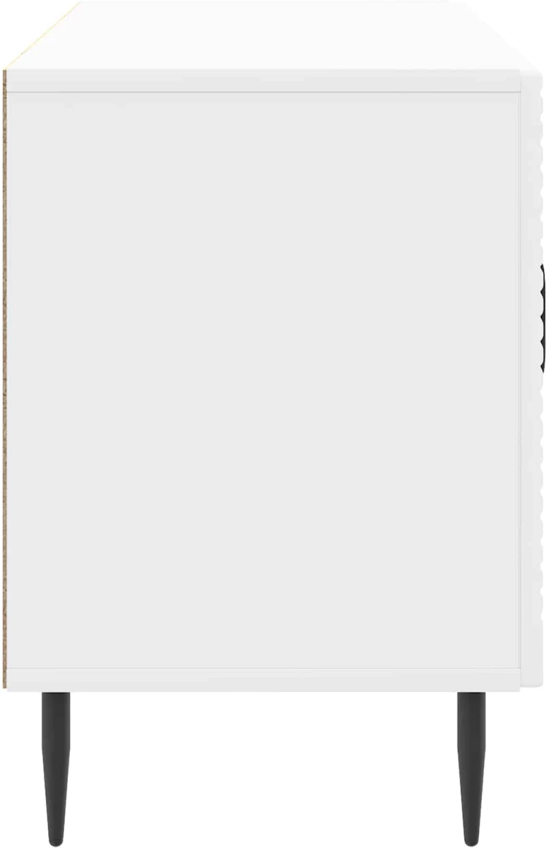 vidaXL Ντουλάπι TV Γυαλιστερό Λευκό 99 x 34,5 x 50 εκ.