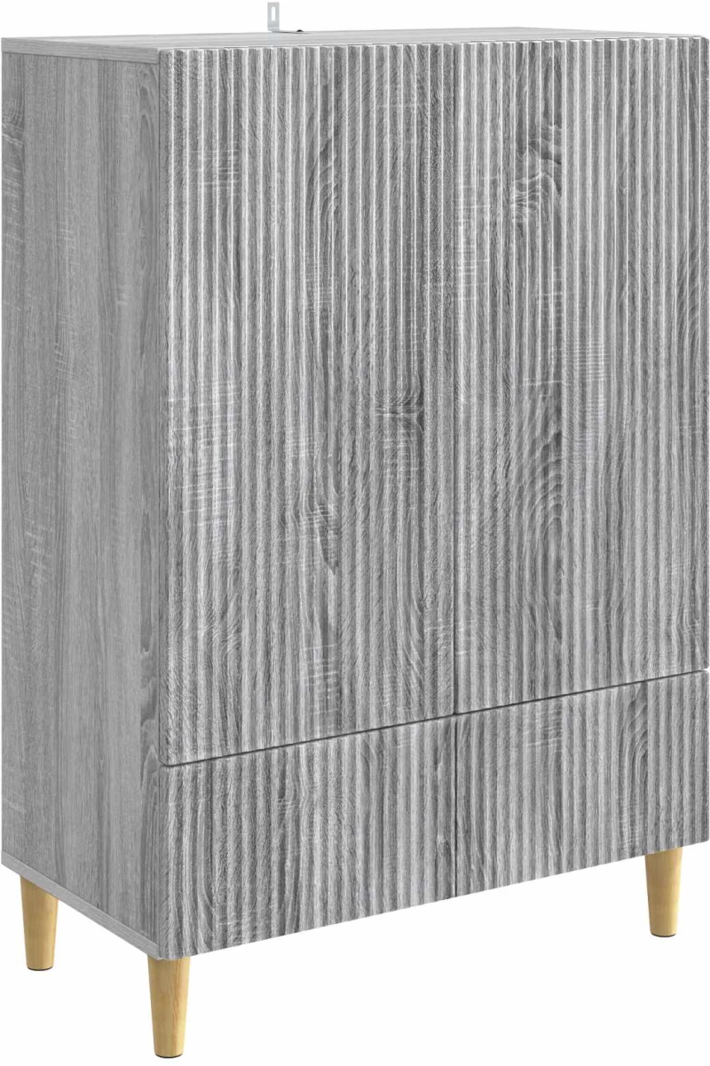 vidaXL Πλαϊνό γραφείο με συρτάρι Γκρι Sonoma 66 x 34,5 x 95 εκ.