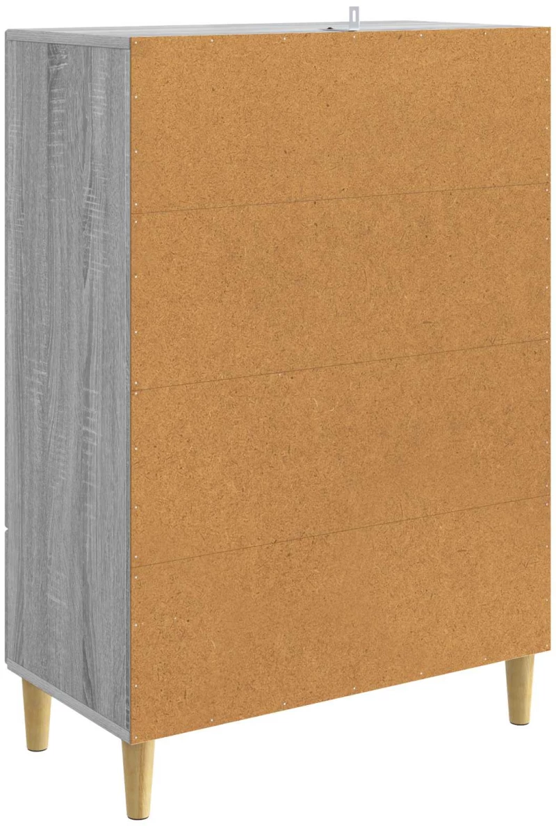vidaXL Πλαϊνό γραφείο με συρτάρι Γκρι Sonoma 66 x 34,5 x 95 εκ.