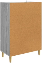 vidaXL Πλαϊνό γραφείο με συρτάρι Γκρι Sonoma 66 x 34,5 x 95 εκ.