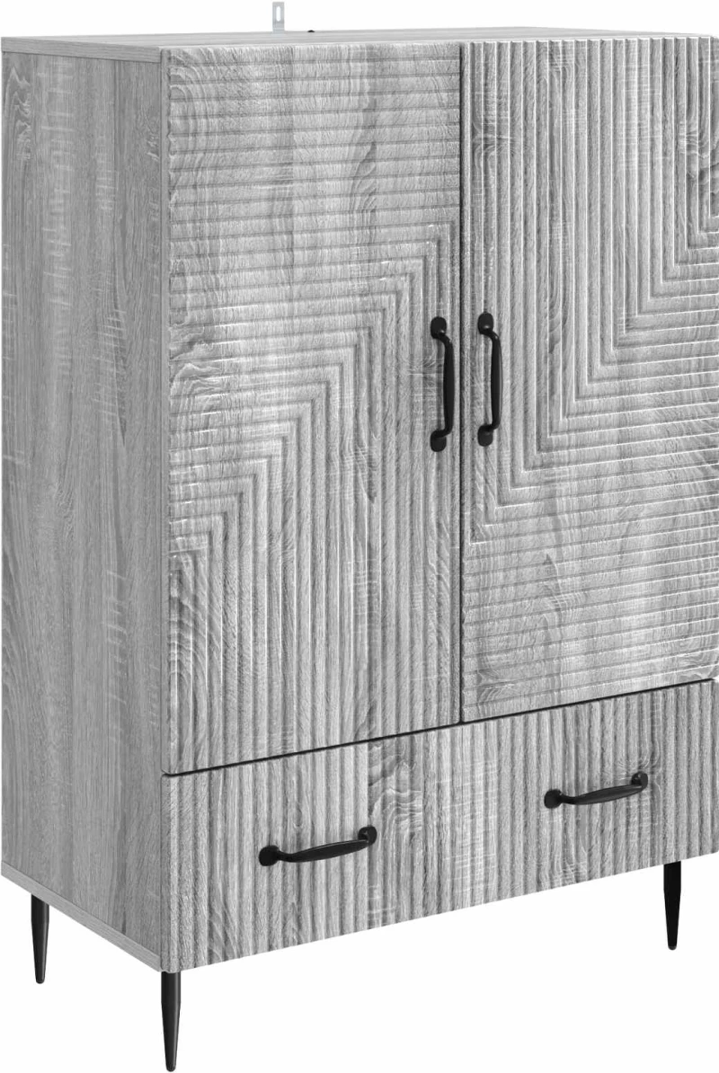 vidaXL Πλαϊνό γραφείο με συρτάρι Γκρι Sonoma 66 x 34,5 x 95 εκ.