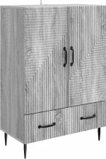 vidaXL Πλαϊνό γραφείο με συρτάρι Γκρι Sonoma 66 x 34,5 x 95 εκ.