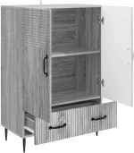 vidaXL Πλαϊνό γραφείο με συρτάρι Γκρι Sonoma 66 x 34,5 x 95 εκ.