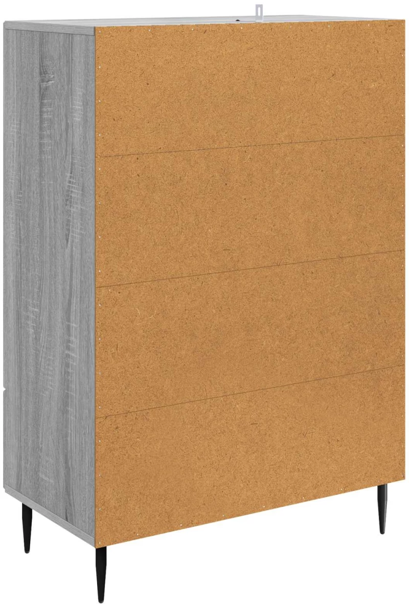 vidaXL Πλαϊνό γραφείο με συρτάρι Γκρι Sonoma 66 x 34,5 x 95 εκ.