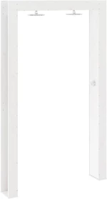 vidaXL Εξωτερικό ντους Λευκός 137 x 23 x 226 εκ Στερεό πεύκο