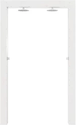 vidaXL Εξωτερικό ντους Λευκός 137 x 23 x 226 εκ Στερεό πεύκο