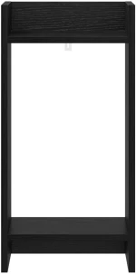 vidaXL Βάση φυτών με ράφι Μαύρη Δρυς 30 x 30 x 60 cm