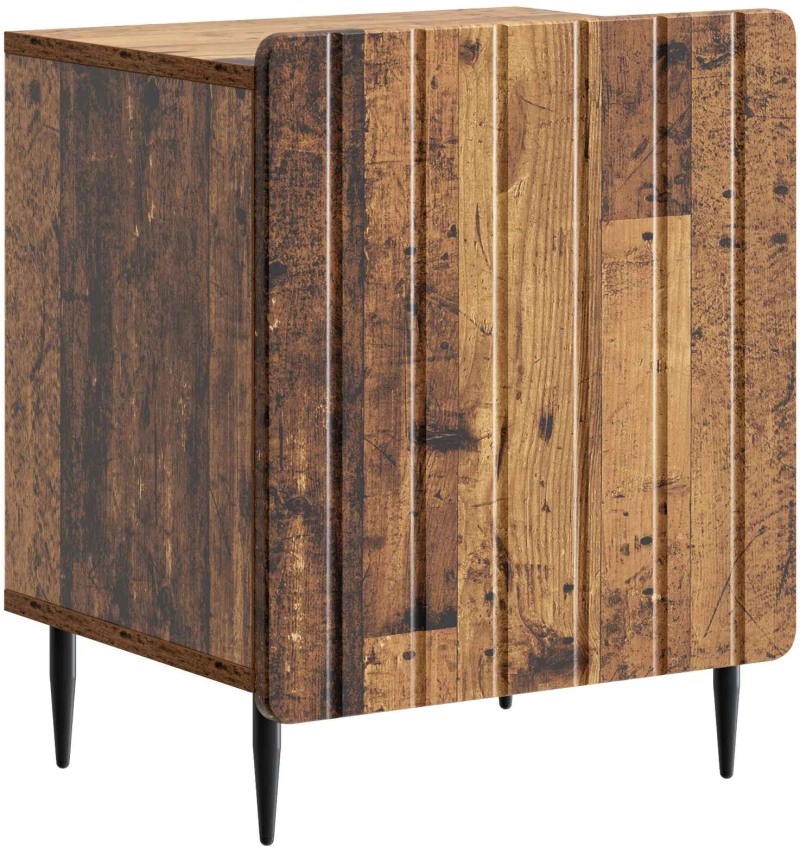 vidaXL Κομοδίνο Παλαιωμένο ξύλο 43 x 34,5 x 52 εκ Επεξεργασμένο Ξύλο