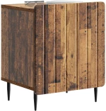 vidaXL Κομοδίνο Παλαιωμένο ξύλο 43 x 34,5 x 52 εκ Επεξεργασμένο Ξύλο