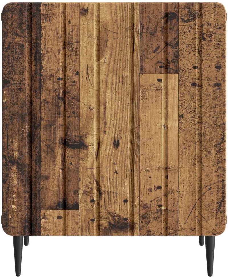 vidaXL Κομοδίνο Παλαιωμένο ξύλο 43 x 34,5 x 52 εκ Επεξεργασμένο Ξύλο