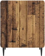 vidaXL Κομοδίνο Παλαιωμένο ξύλο 43 x 34,5 x 52 εκ Επεξεργασμένο Ξύλο