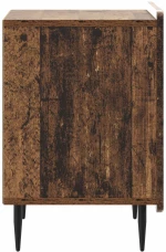 vidaXL Κομοδίνο Παλαιωμένο ξύλο 43 x 34,5 x 52 εκ Επεξεργασμένο Ξύλο