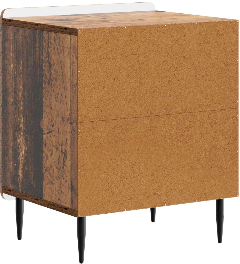 vidaXL Κομοδίνο Παλαιωμένο ξύλο 43 x 34,5 x 52 εκ Επεξεργασμένο Ξύλο