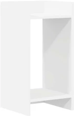 vidaXL Βάση φυτών με ράφι 2 pcs Λευκός 30 x 30 x 60 cm