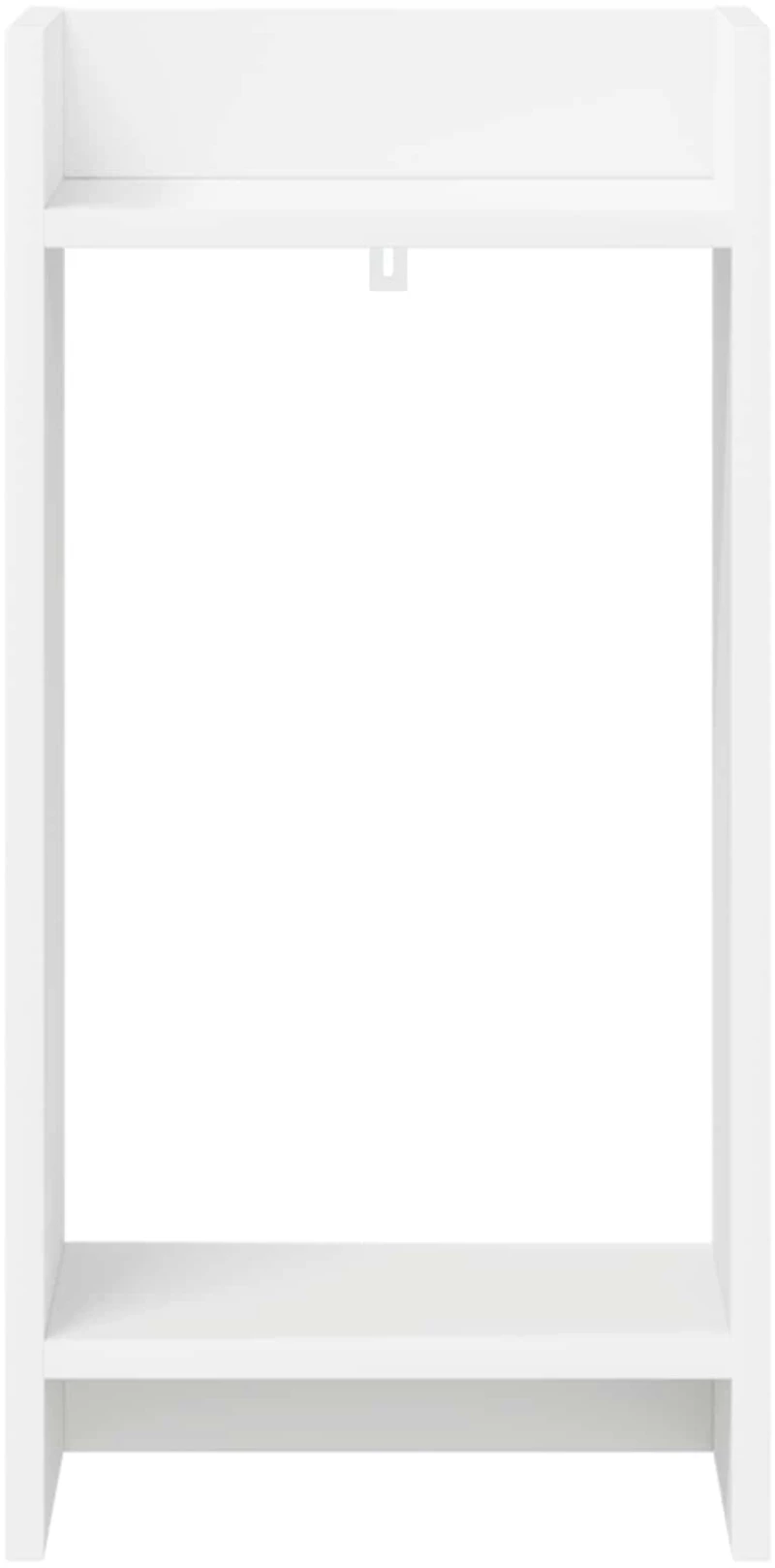 vidaXL Βάση φυτών με ράφι 2 pcs Λευκός 30 x 30 x 60 cm