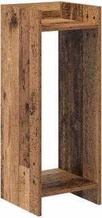 vidaXL Βάση φυτών με ράφι 2 pcs Παλιό ξύλο 30 x 30 x 80 cm