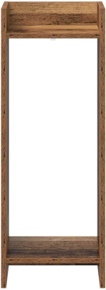 vidaXL Βάση φυτών με ράφι 2 pcs Παλιό ξύλο 30 x 30 x 80 cm