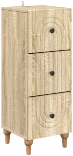 vidaXL Ντουλάπι με Συρτάρια Sonoma Δρυς 33 x 34,5 x 90 εκ