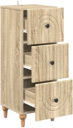 vidaXL Ντουλάπι με Συρτάρια Sonoma Δρυς 33 x 34,5 x 90 εκ