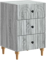 vidaXL Κομοδίνο Γκρι Sonoma 43x 41 x 66,5 εκ Επεξεργασμένο Ξύλο
