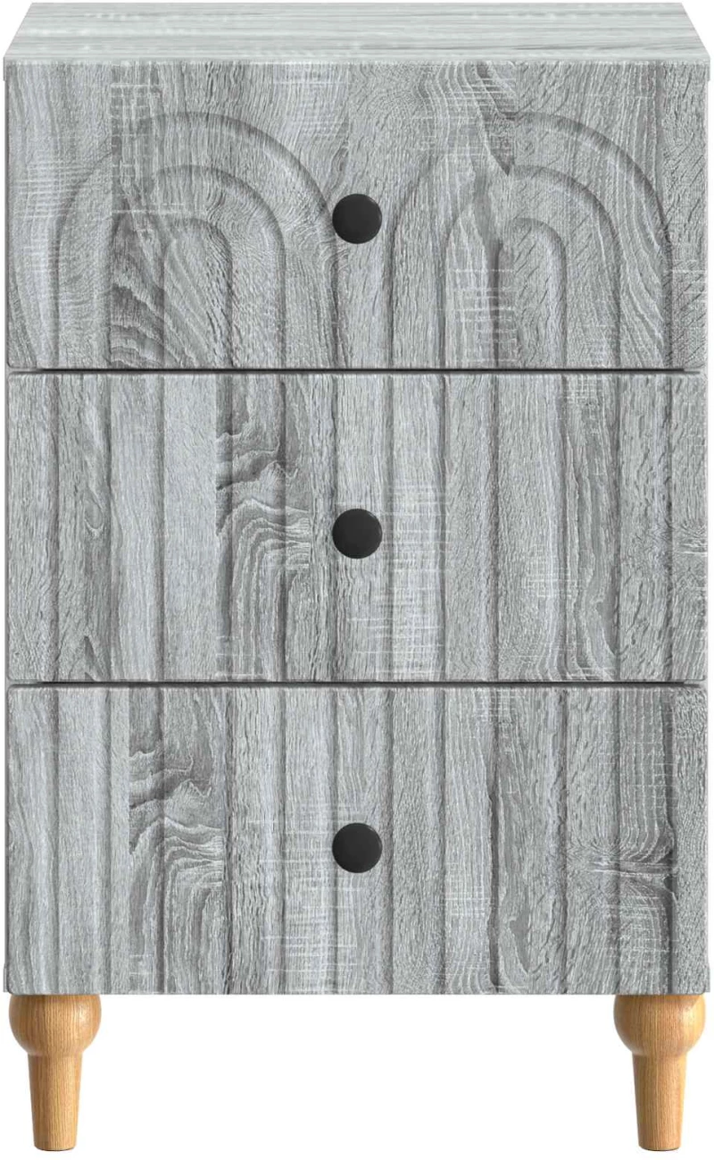 vidaXL Κομοδίνο Γκρι Sonoma 43x 41 x 66,5 εκ Επεξεργασμένο Ξύλο