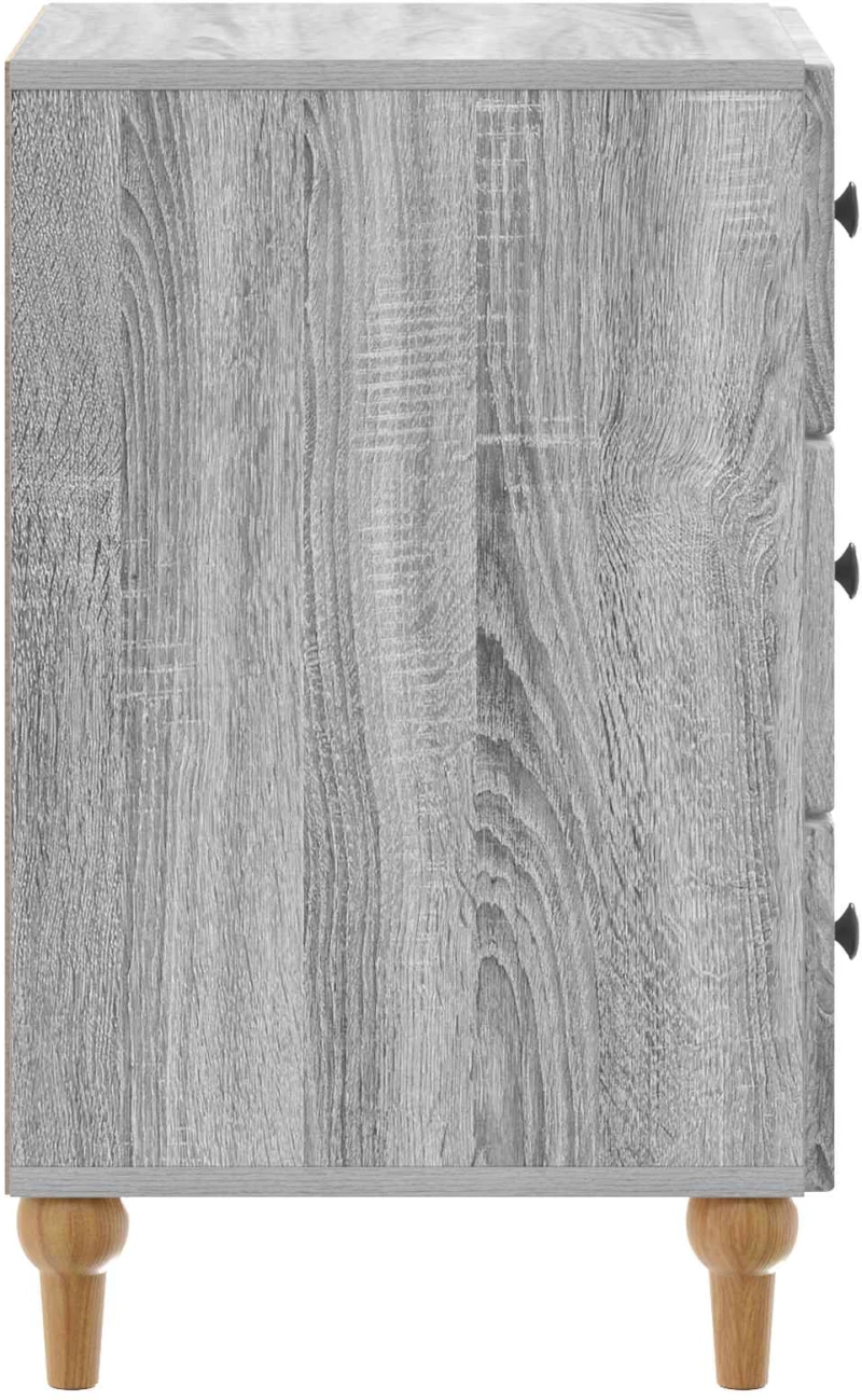 vidaXL Κομοδίνο Γκρι Sonoma 43x 41 x 66,5 εκ Επεξεργασμένο Ξύλο