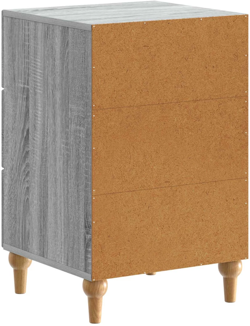 vidaXL Κομοδίνο Γκρι Sonoma 43x 41 x 66,5 εκ Επεξεργασμένο Ξύλο