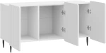 vidaXL Ντουλάπι TV Γυαλιστερό Λευκό 99 x 34,5 x 52 cm
