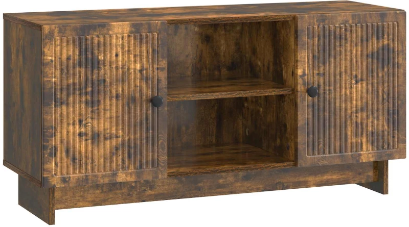 vidaXL Ντουλάπι TV 102 x 34,5 x 50 εκ. Καπνισμένο Ξύλο Δρυός