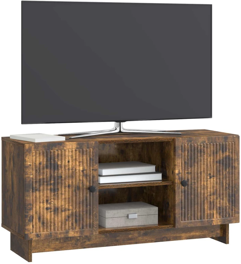 vidaXL Ντουλάπι TV 102 x 34,5 x 50 εκ. Καπνισμένο Ξύλο Δρυός