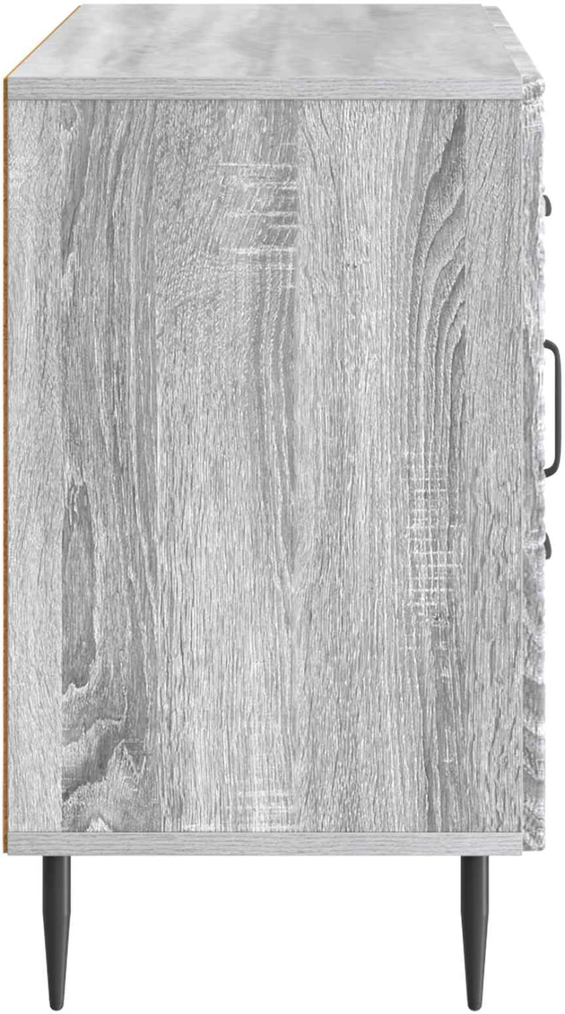 vidaXL Πλαϊνό γραφείο με συρτάρι Γκρι Sonoma 89 x 34,5 x 60 εκ.