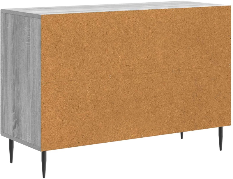 vidaXL Πλαϊνό γραφείο με συρτάρι Γκρι Sonoma 89 x 34,5 x 60 εκ.