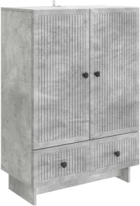 vidaXL Πλαϊνό γραφείο Σκυρόχρωμο Γκρι 66 x 34,5 x 95 εκ.