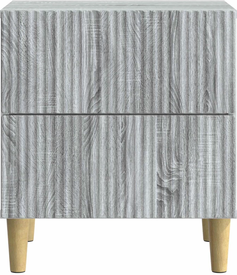 vidaXL Κομοδίνο 2 pcs Γκρι Sonoma 43 x 34,5 x 48 εκ Επεξεργασμένο Ξύλο