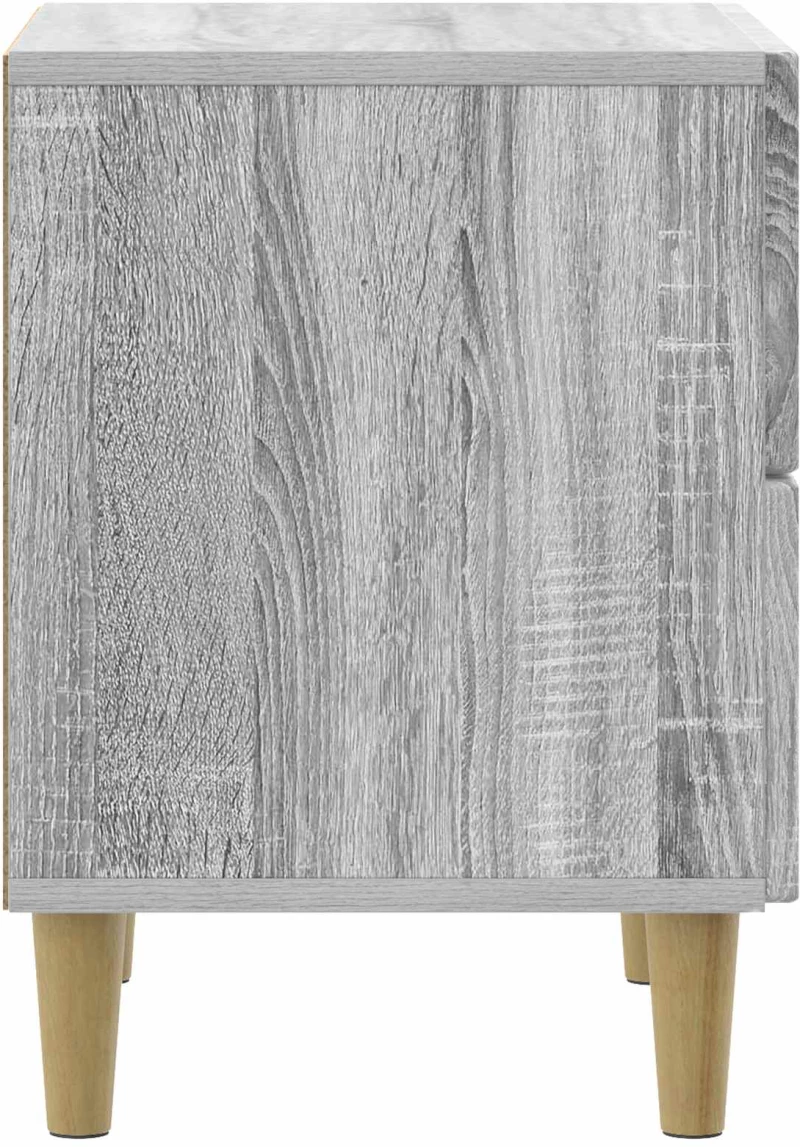 vidaXL Κομοδίνο 2 pcs Γκρι Sonoma 43 x 34,5 x 48 εκ Επεξεργασμένο Ξύλο