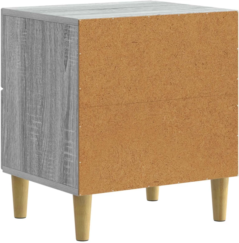 vidaXL Κομοδίνο 2 pcs Γκρι Sonoma 43 x 34,5 x 48 εκ Επεξεργασμένο Ξύλο