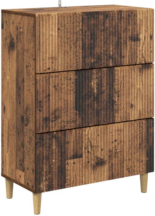 vidaXL Ντουλάπι με Συρτάρια Παλαιωμένο ξύλο 66 x 34,5 x 90 εκ