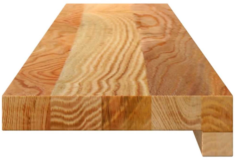 vidaXL Περβάζια παραθύρων 2 τεμ. Αν. Καφέ 90x15x2 εκ. Μασίφ Ξύλο Δρυός